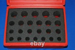Snap-On Tools NOS 24 Piece 1/2 Drive 12-Point Metric Deep Socket Set and Case