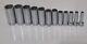 Snap-on Tools Sfs Series 12pc Sae Deep Socket Set 3/8 Drive 6 Point 1/4-15/16