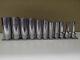 Snap On Tools Sockets Set 11 Piece 3/8 Drive 6-point 1/4 7/8 Sae