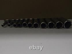 Snap On Tools Sockets Set 11 Piece 3/8 Drive 6-Point 1/4 7/8 SAE