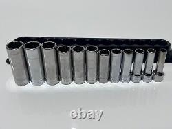 Snap-On Tools USA 212SFSMY 12pc Metric Deep Socket Set 3/8 Drive 6 Point