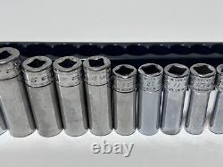 Snap-On Tools USA 212SFSMY 12pc Metric Deep Socket Set 3/8 Drive 6 Point