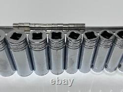 Snap-On Tools USA 313TSYA 13pc 1/2 Drive SAE Deep Socket Set, 6 Point, Complete