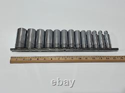 Snap-On Tools USA 313TSYA 13pc 1/2 Drive SAE Deep Socket Set, 6 Point, Complete