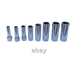 Snap-On Tools USA 8 Piece Deep Socket Set 3/8 Drive Metric 6 Point Mixed Sizes