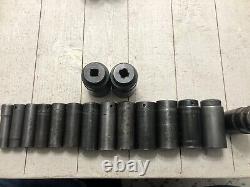 Snap-On/Williams 16 Piece Deep 6 Point Impact Socket Set 313SIMA 1/2 Drive