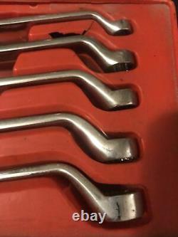 Snap On X0605 5 pc 12-Point SAE Flank Drive Standard 60° Deep Offset Box Wrench