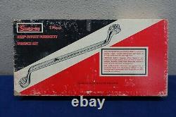Snap On X0605 SAE 12 Point Flank Drive 60° Deep Offset Box Wrench Set (5) Pieces