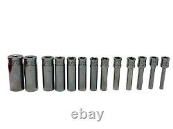 Snap-On YSTM 13pc 1/4 Drive 6-Point Deep Socket Set