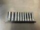 Snap On Tools 1/4 Drive Socket Set Sae Deep Standard Chrome 6 Point 110stmy