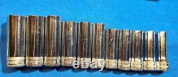 Snap-On tools 11pc Metric 3/8 drive DEEP 6 point socket set 19mm 9mm 212SFSMY