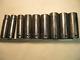 Snap-on 1/2 Drive 9 Piece 6 Point Deep Impact Socket Set Sae Usa 1/2 1