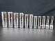 Snap On 1/4 7/8 3/8 Drive 11 Piece 6 Point Deep Socket Set