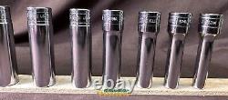 Snap-on 13 pc 1/2 Drive 12-Point SAE Flank Drive Deep Socket Set (3/8-1-1/8)