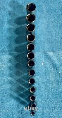 Snap on 13 pc 1/2 Drive 6-Point SAE Flank Drive Deep Socket Set (3/8-1-1/8)