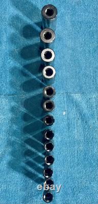 Snap on 13 pc 1/2 Drive 6-Point SAE Flank Drive Deep Socket Set (3/8-1-1/8)