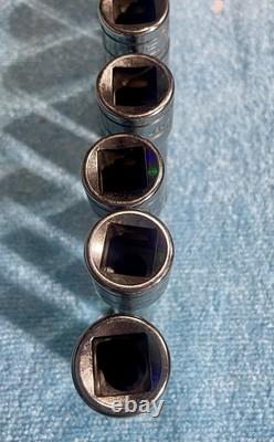 Snap on 13 pc 1/2 Drive 6-Point SAE Flank Drive Deep Socket Set (3/8-1-1/8)