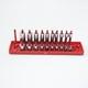 Snap-on 22 Piece 1/4 Drive 6-point Sae Shallow & Deep Stm Socket Set