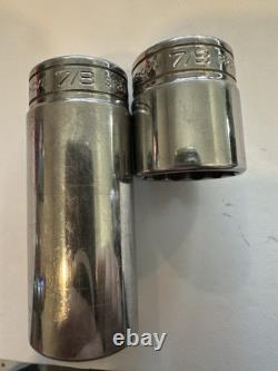Snap-on 24 Pc 3/8 Dr 12 Point Deep & Shallow SAE Flank Drive (1/4-7/8)