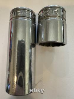 Snap-on 24 Pc 3/8 Dr 12 Point Deep & Shallow SAE Flank Drive (1/4-7/8)