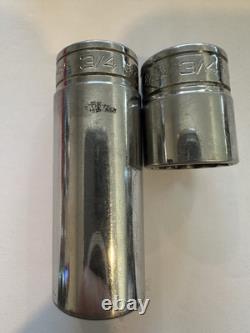 Snap-on 24 Pc 3/8 Dr 12 Point Deep & Shallow SAE Flank Drive (1/4-7/8)