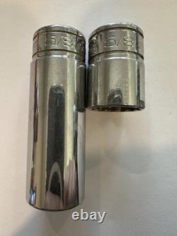 Snap-on 24 Pc 3/8 Dr 12 Point Deep & Shallow SAE Flank Drive (1/4-7/8)