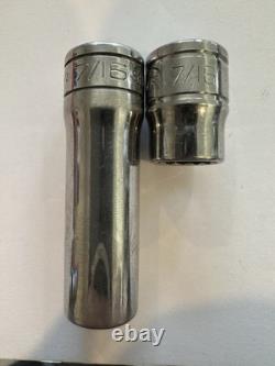 Snap-on 24 Pc 3/8 Dr 12 Point Deep & Shallow SAE Flank Drive (1/4-7/8)