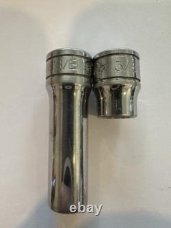 Snap-on 24 Pc 3/8 Dr 12 Point Deep & Shallow SAE Flank Drive (1/4-7/8)