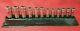 Snap-on 3/8 Metric Drive 12 Point Deep Socket Set 8-19