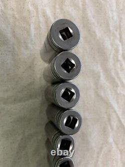 Snap-on 3/8 drive 1/4 thru 7/8 6-point DEEP Socket Set 211SFSY (11385)