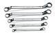 Snap On 5 Pc 12-point Flank Drive Standard 60° Deep Offset Wrench Set