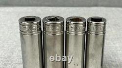 Snap-on 7pc 1/2 Drive 12-Point SAE Flank Drive Deep Socket Set, Free Shipping