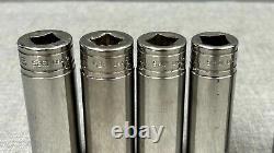 Snap-on 7pc 1/2 Drive 12-Point SAE Flank Drive Deep Socket Set, Free Shipping