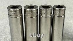 Snap-on 7pc 1/2 Drive 12-Point SAE Flank Drive Deep Socket Set, Free Shipping