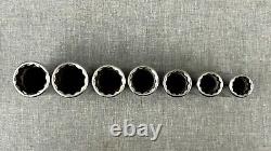 Snap-on 7pc 1/2 Drive 12-Point SAE Flank Drive Deep Socket Set, Free Shipping