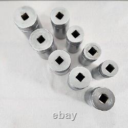 Snap-on 9pc 1/2 Drive SAE Deep Socket S-Series Set 1-1.5 Flank Drive 12pt USA