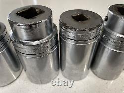 Snap-on LS 3/4 Drive 6 Point Deep Socket Set 7 Piece 7/8 1 5/8