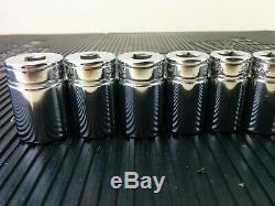 Snap-on Sae Semi Deep 12 Point Socket 12 Piece Set 3/8 Drive Snapon Snap On