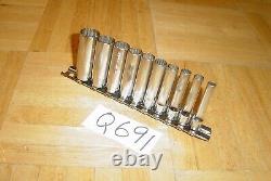 Snap-on Tools 10 Piece 1/4 Drive Sae. Deep 12 Point Chrome Socket Set 110stmdy