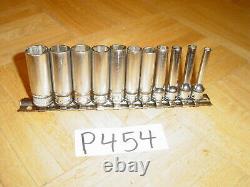 Snap-on Tools 11 Piece 1/4 Drive Metric 6 Point Deep Socket Set 4mm To 14mm