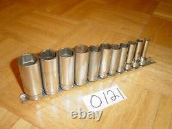 Snap-on Tools 11 Piece 3/8 Drive Sae. Deep Chrome 6 Point Socket Set 211sfsy