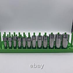 Snap-on Tools 12pc 3/8 Drive Metric 6 POINT Semi Deep Socket Set 212FSMSY