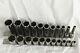 Snap-on Tools 3/8 Drive Sae Shallow-deep 6 Point Socket Set 222sffs (new)