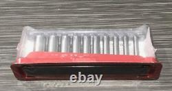 Snap on Tools NEW 1/4 Drive SAE Deep 12 POINT Chrome Socket Set 110STMDY SEALED