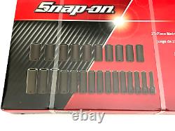 Snap on Tools NEW 325SIMM 25pc 1/2 Drive Metric Deep 6-point Impact Socket Set