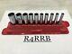 Snap-on Tools Usa 1/4 Drive Sae Deep 12 Point Chrome Socket Set 110stmdy Withgm