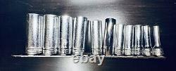 Snap-on Tools USA 11pc 3/8 Drive SAE 6-point Deep Chrome Socket Set, 211SFSY