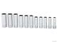 Snap-on Tools Usa 11pc. 3/8 Flank Drive 6-point Deep Metric Chrome Socket Set