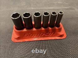 Snap-on Tools USA 6PC SAE 1/4 Drive 6 Point Deep Impact Socket Set 106SIMTM