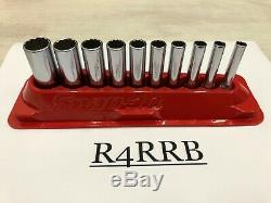 Snap-on Tools USA CLEAN 1/4 Drive SAE Deep 12 Point Chrome Socket Set 110STMDY